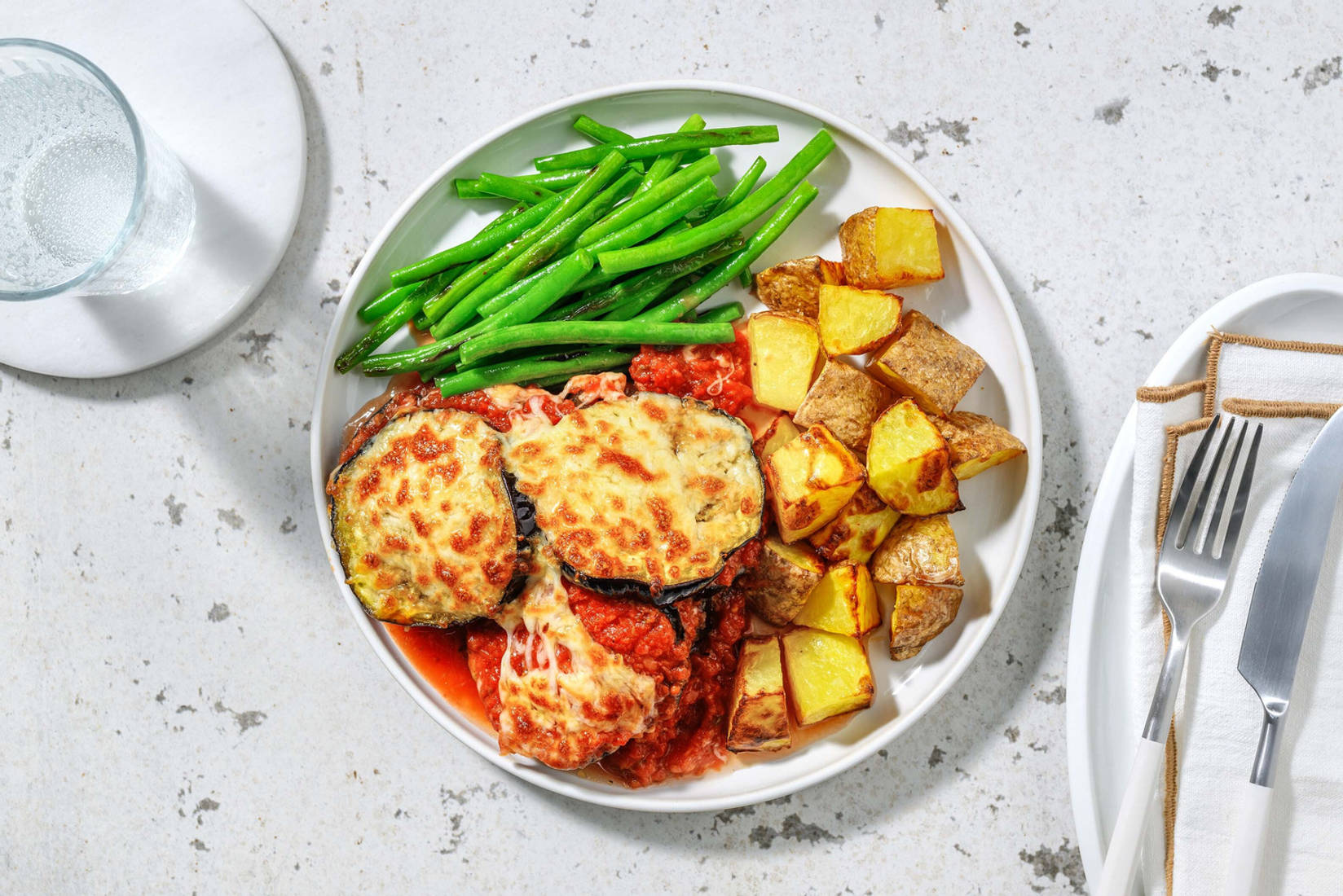 Cheesy Baked Aubergine Parmigiana