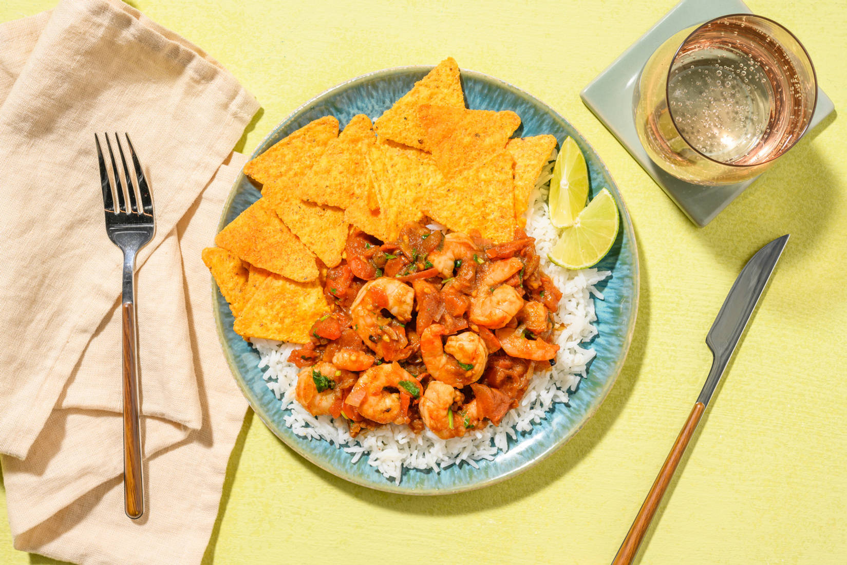 Mexicaanse stijl garnalen