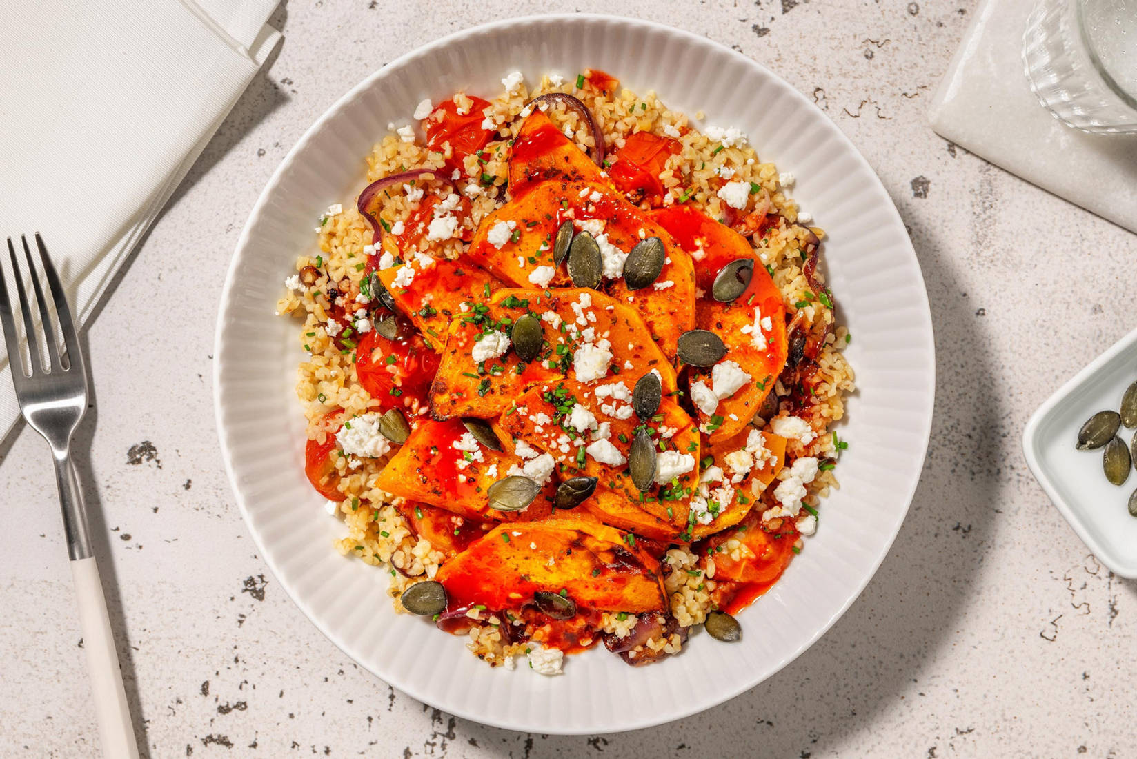 Spiced Butternut Bulgur Bowl