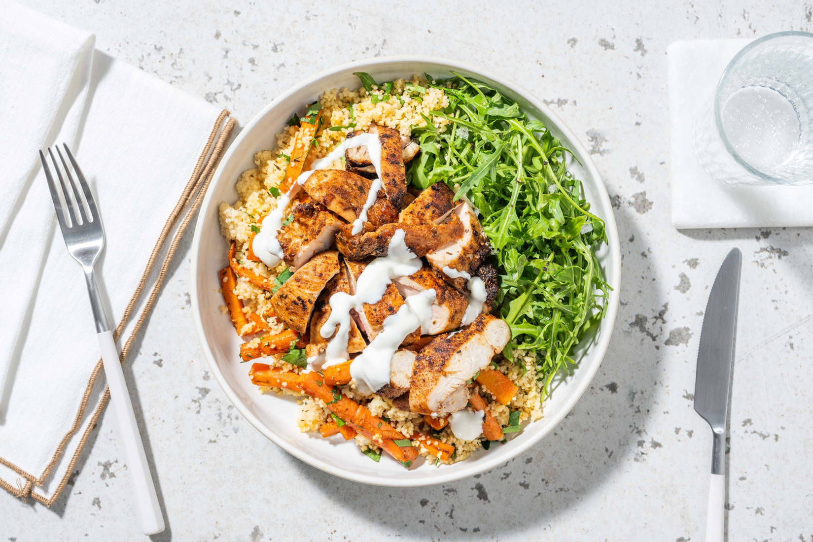 Herby Chicken Thighs and Chermoula Couscous