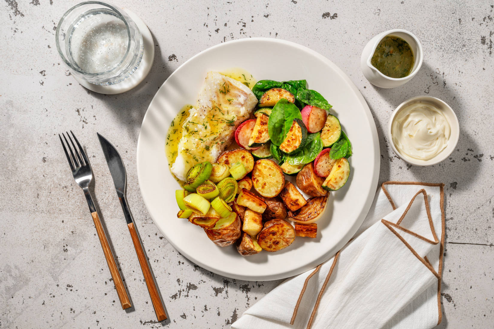 Stekt kolja i citrusbuljong