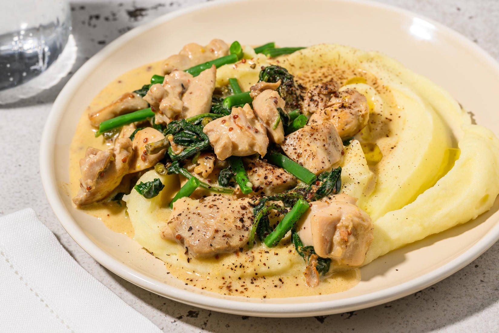 Creamy Honey and Mustard Thyme Chicken 