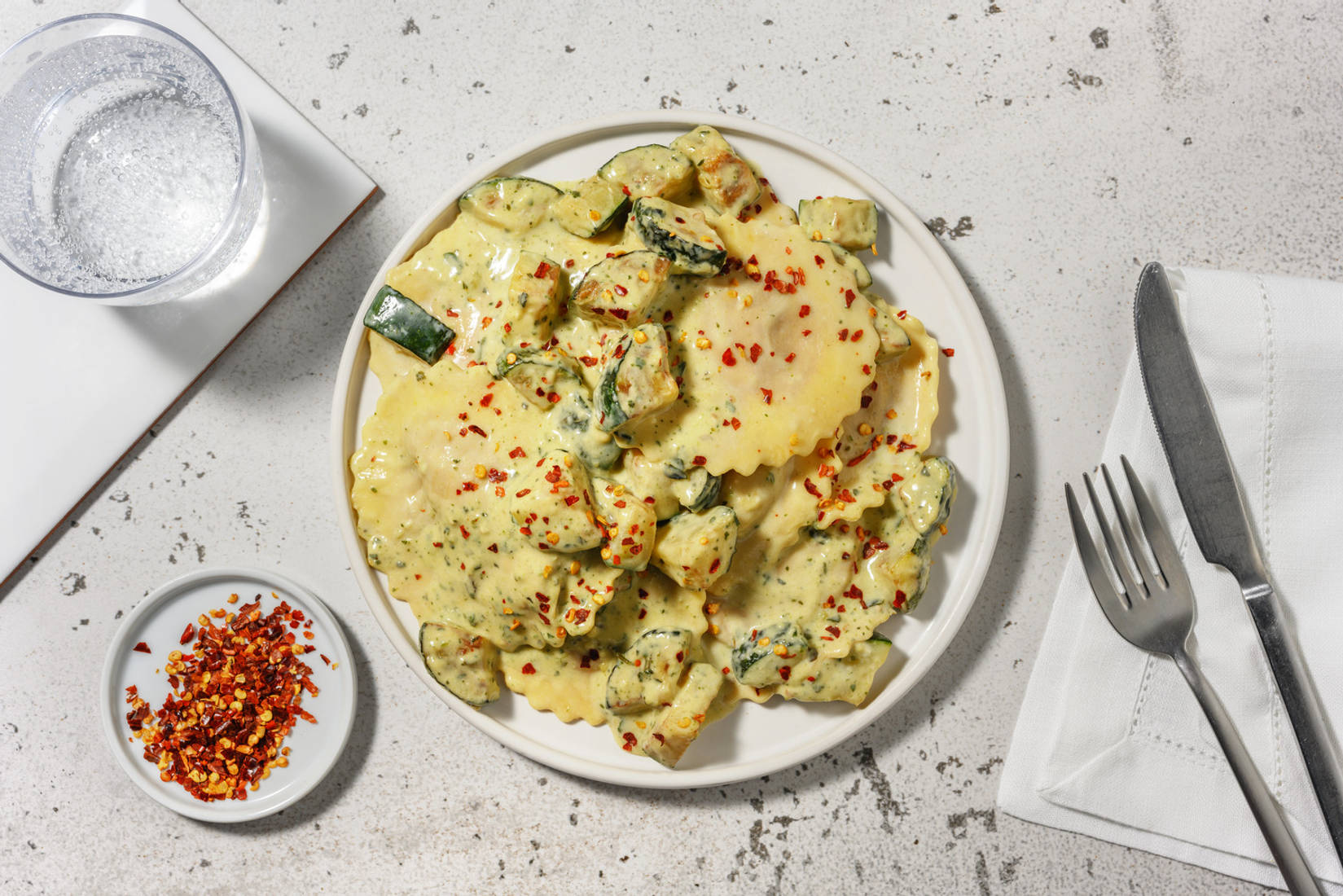 Creamy Parma Ham & Parmigiano Filled Pasta