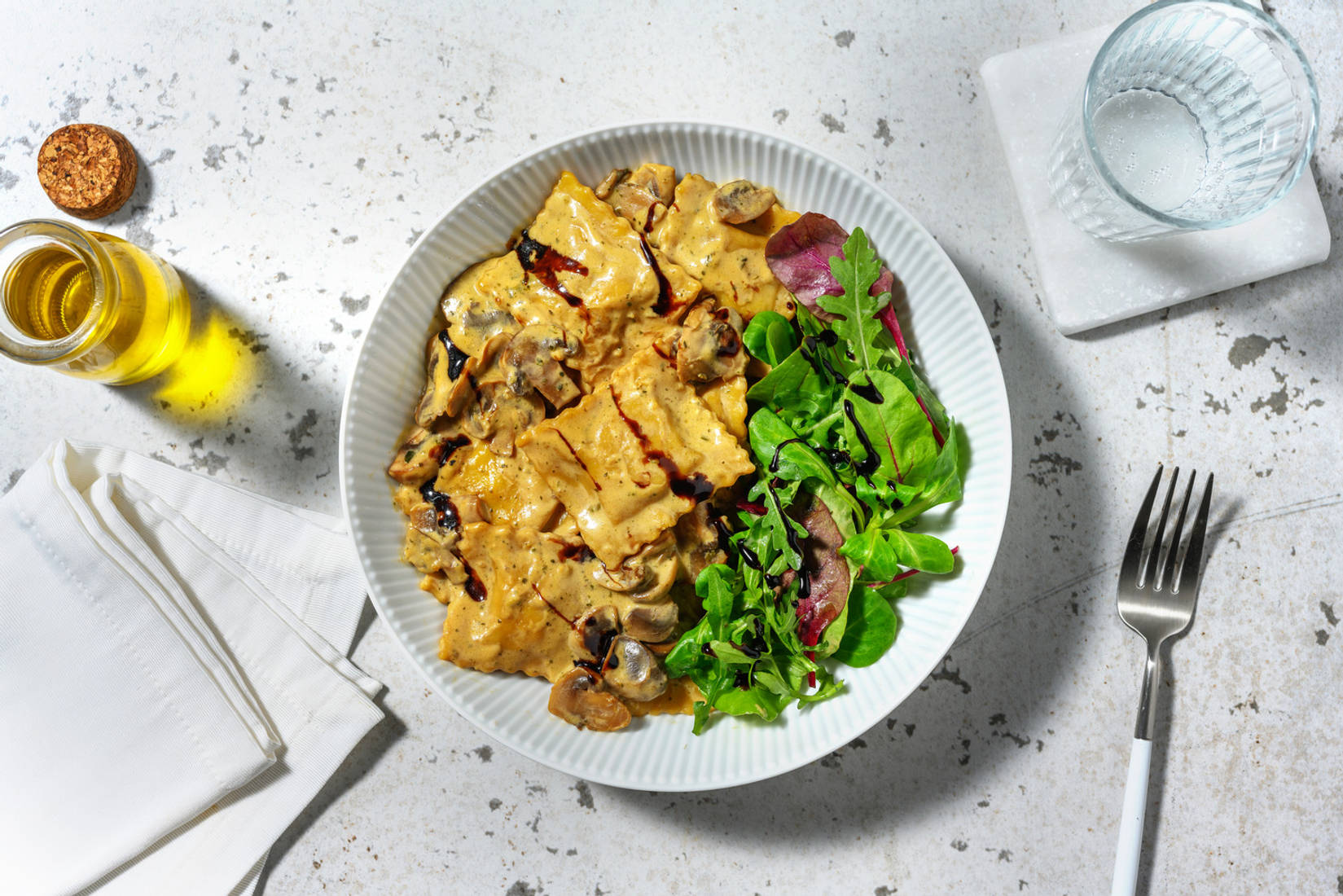 Chicken, Parma Ham and Parmesan Filled Pasta