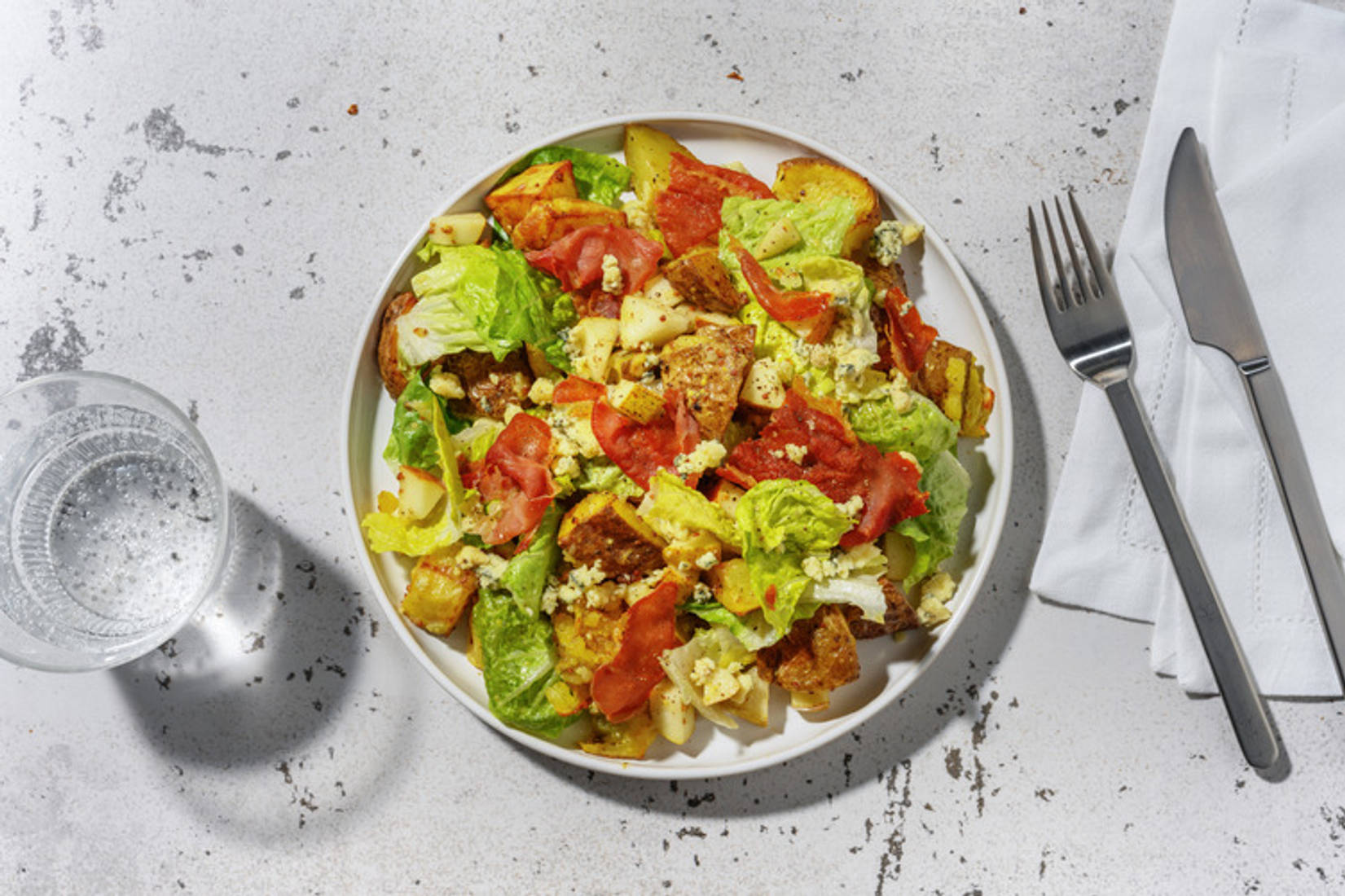 Serrano Ham, Blue Cheese and Pear Summer Salad