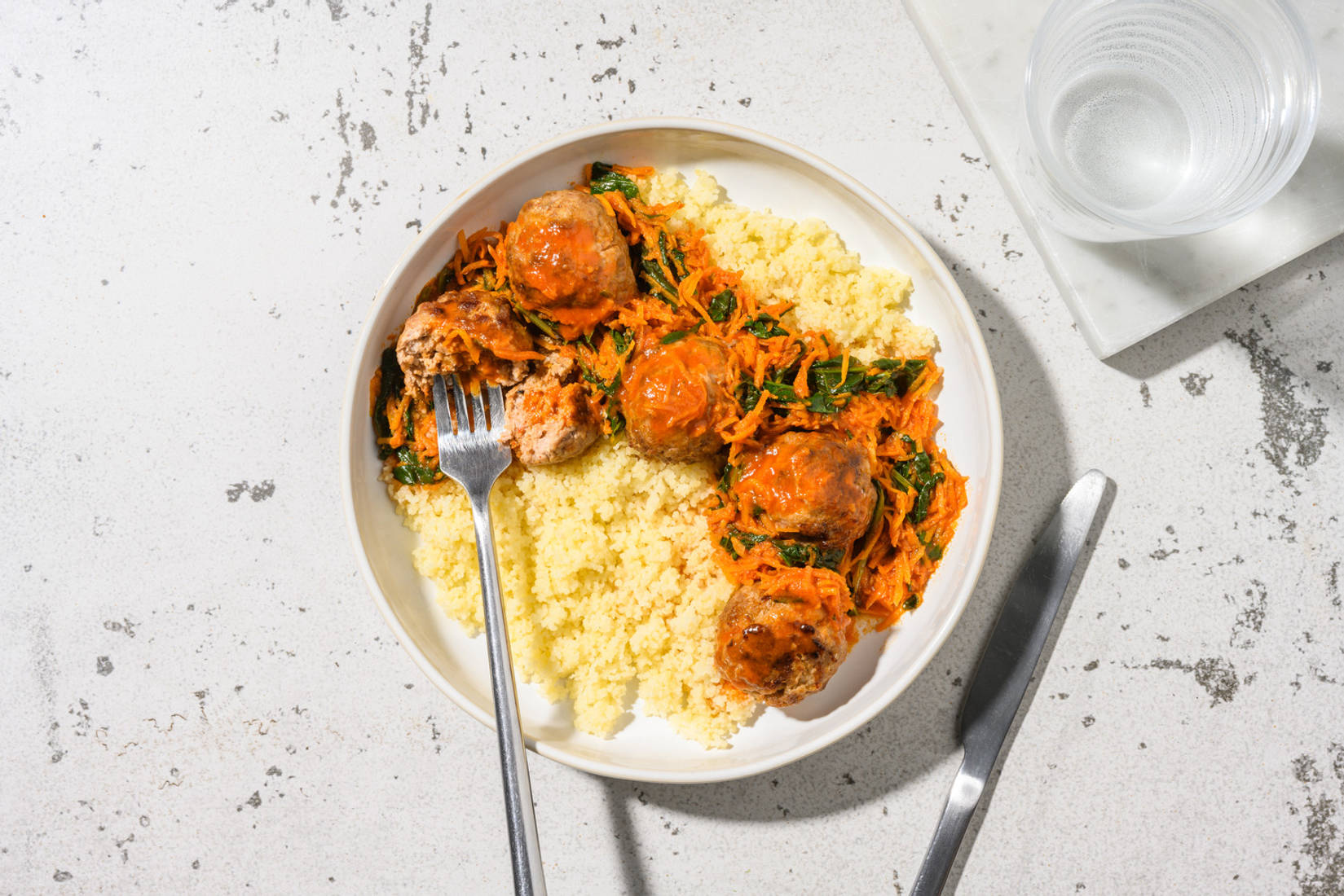 Lebanese Style Baked Meatballs in Tomato Sauce
