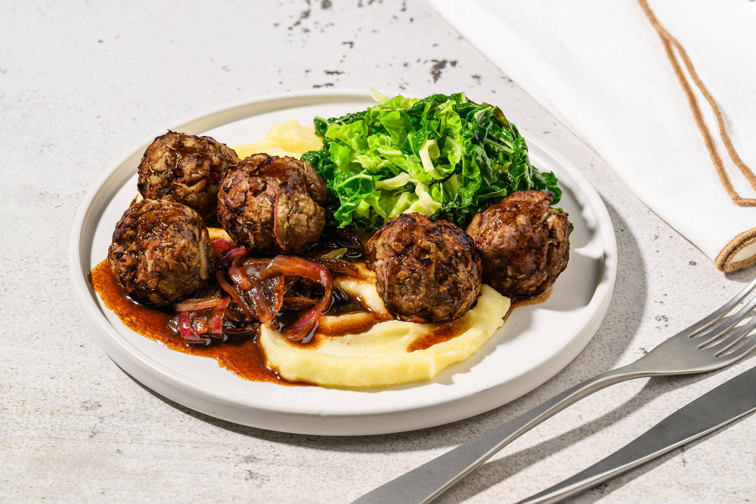 Baked Pork and Apple Meatballs