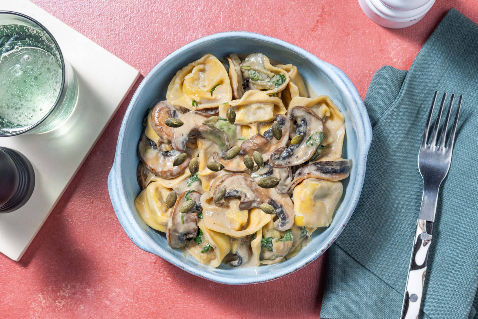 Lättlagad dragon-tortelloni