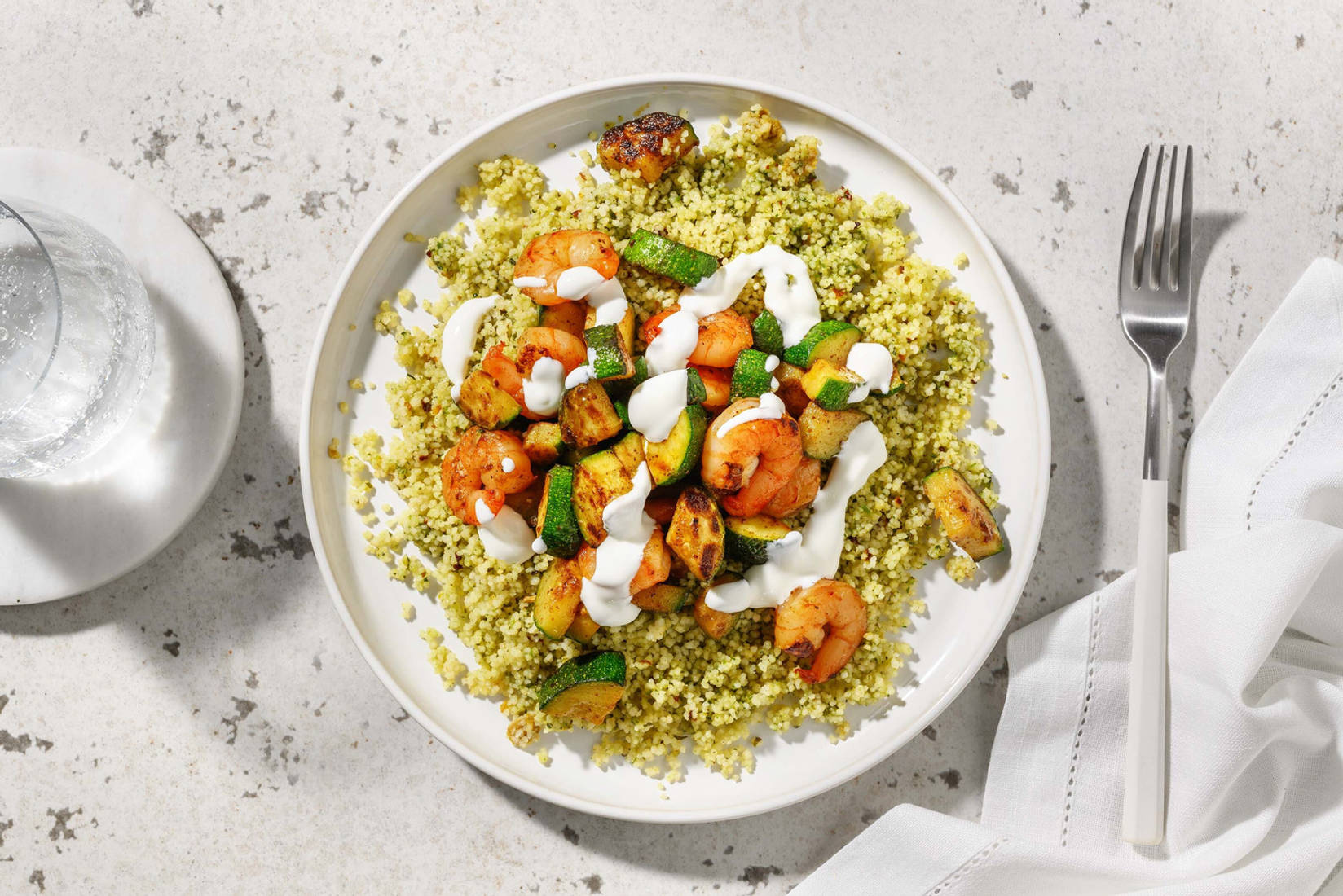 Quick Chermoula Double Prawns