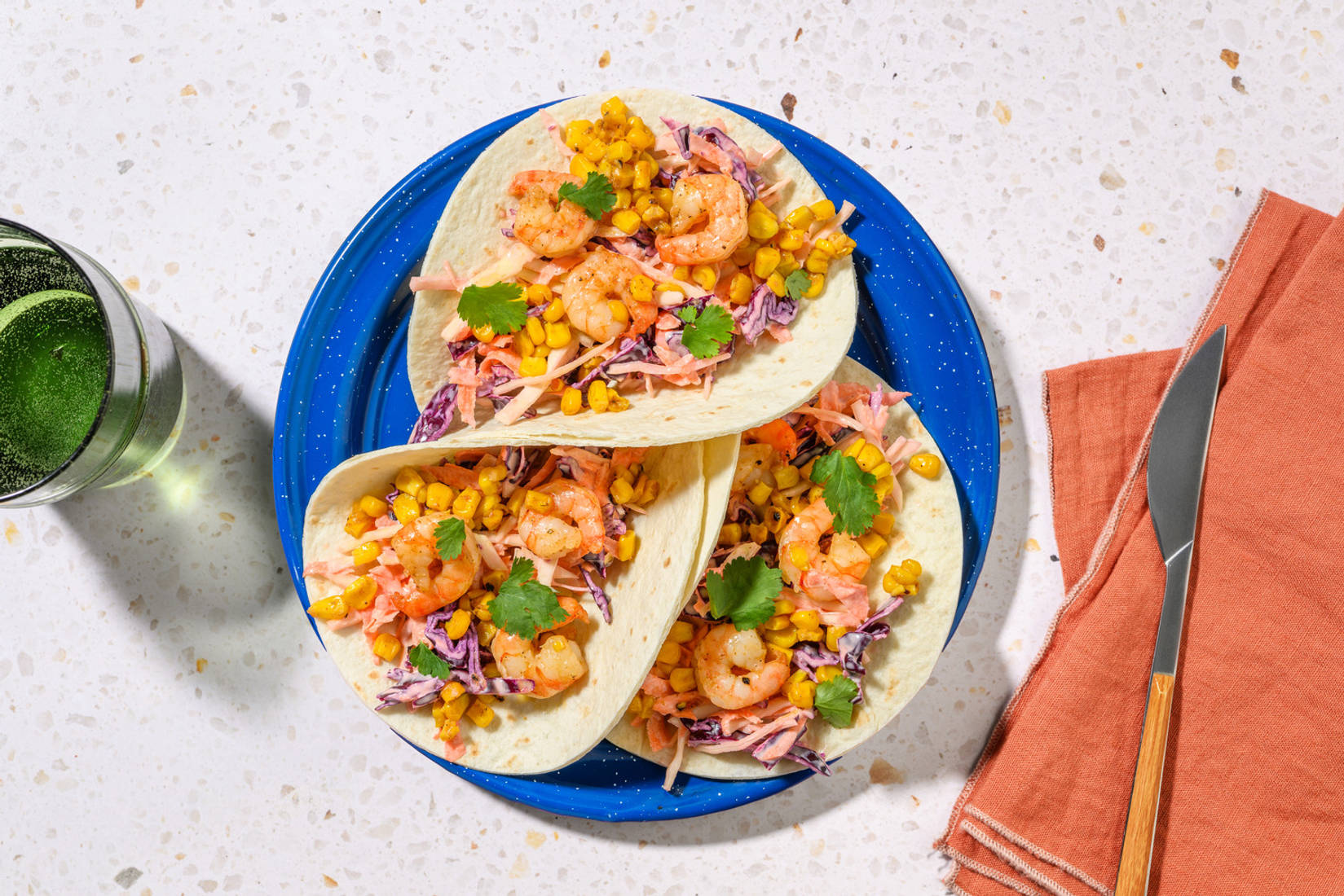 Shortcut Double Baja-Style Prawn Tacos