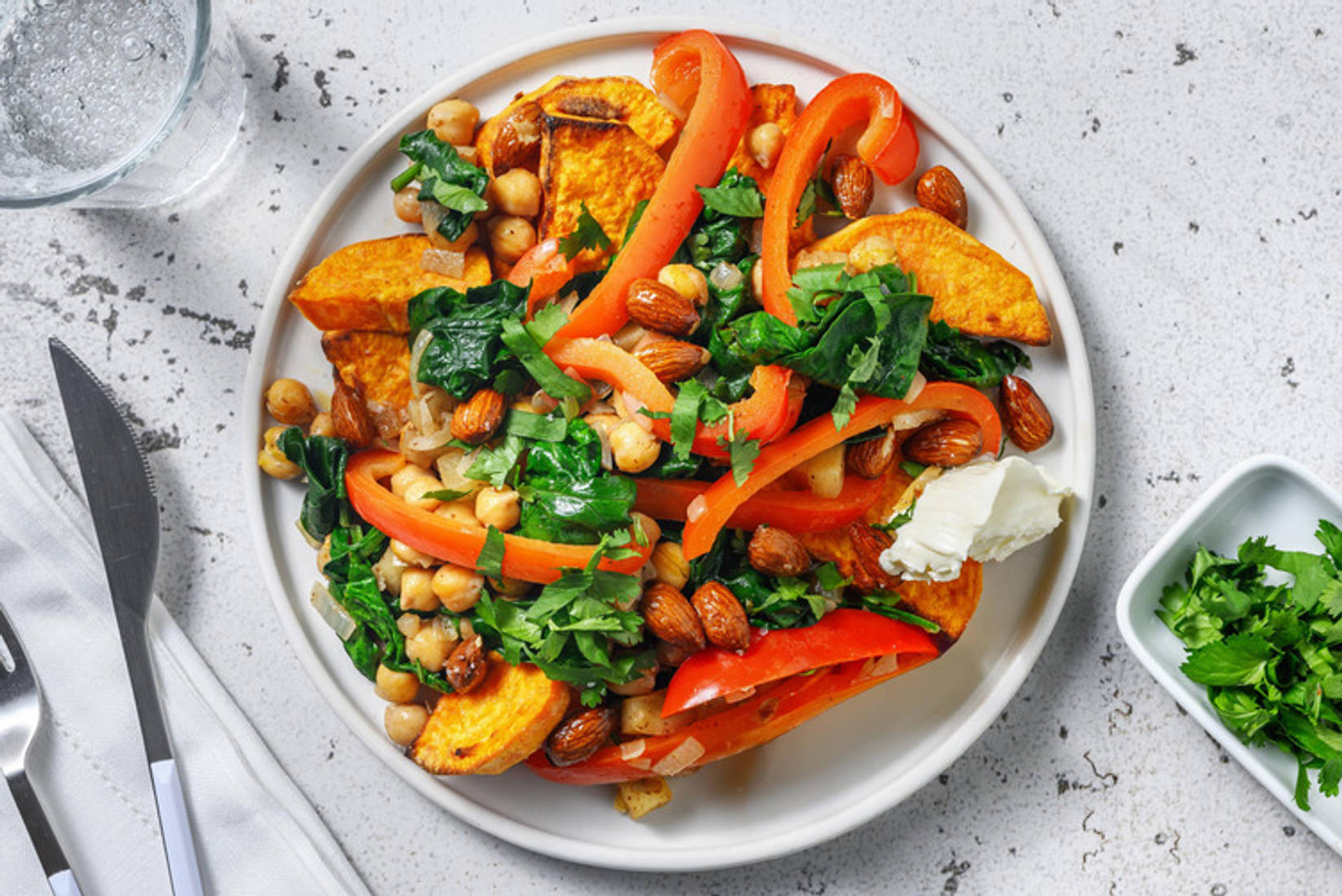 Midden-Oosterse stijl loaded zoete aardappel