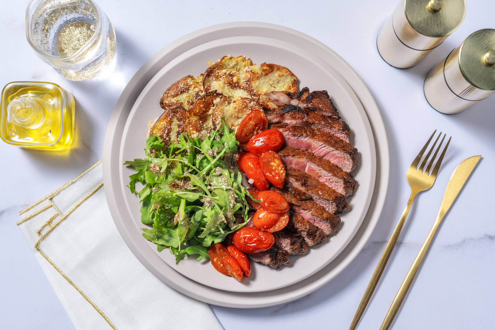 Rump Steak and Slow Roasted Tomato Butter Sauce