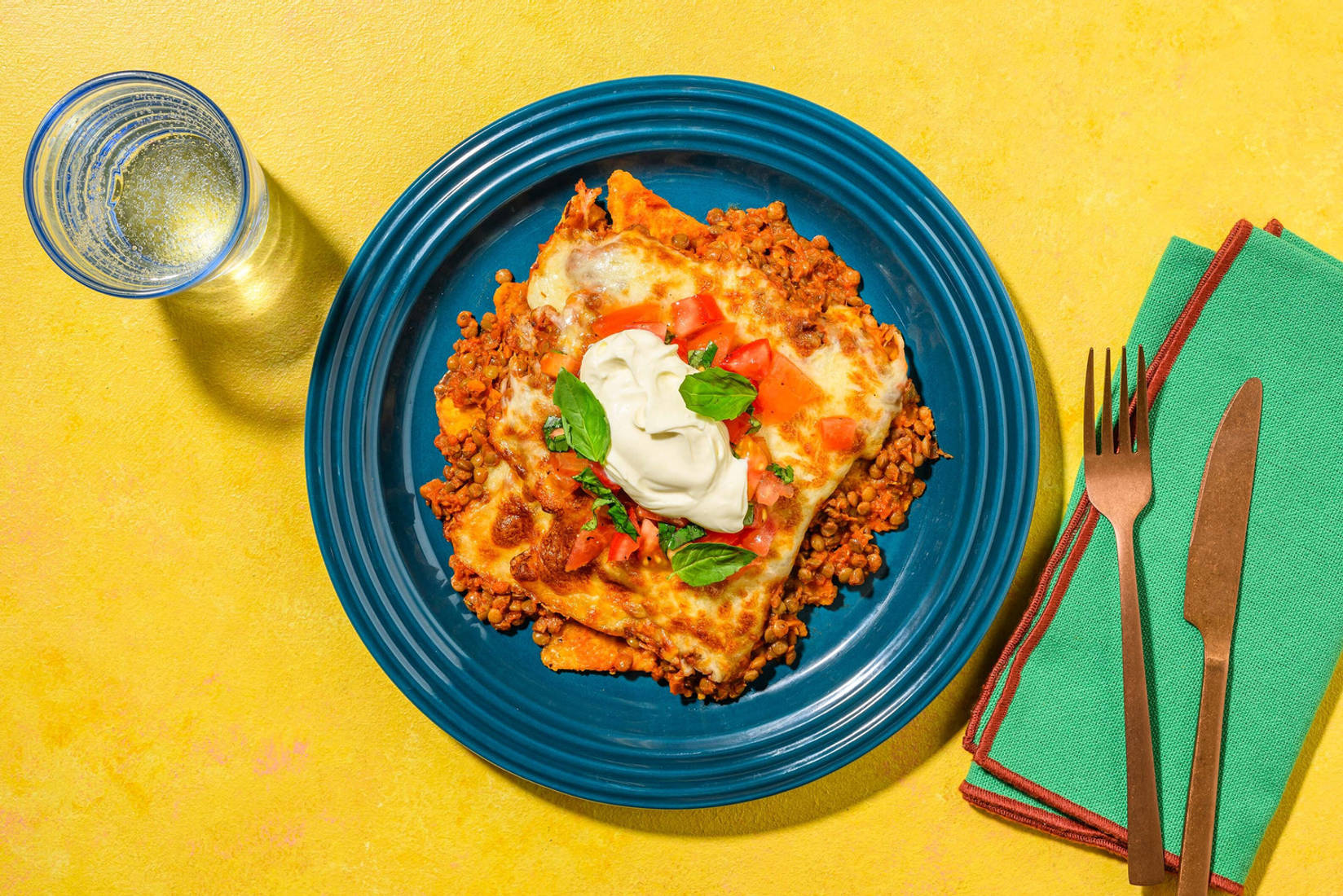 Nachos garnis à l'italienne