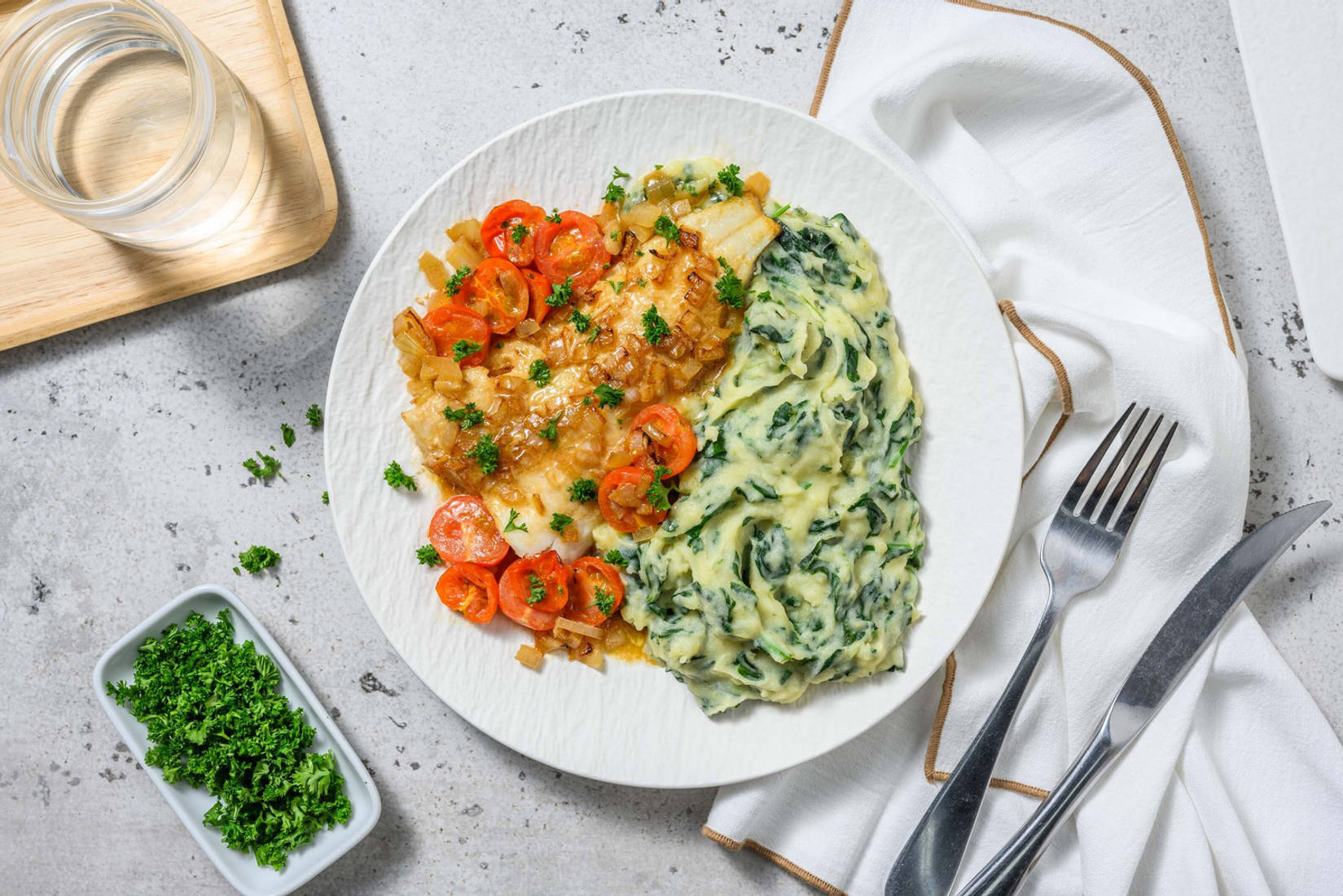 Heekfilet uit de oven met mosterd-sojasaus