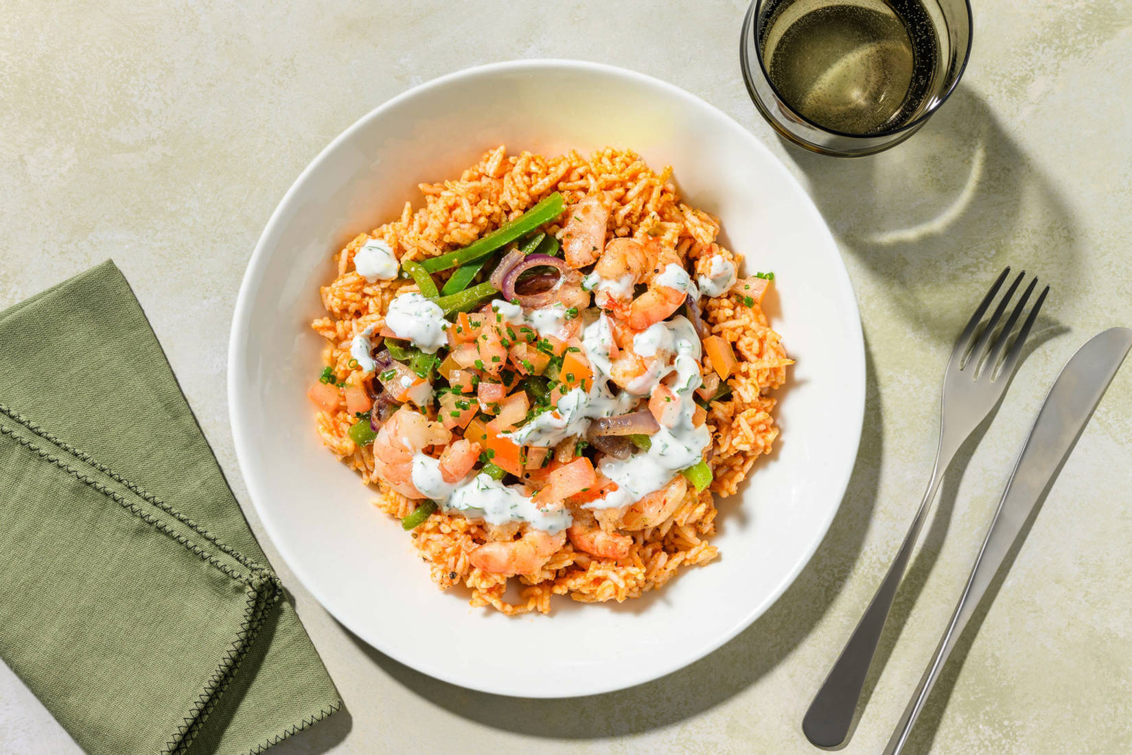 Crevettes pili-pili et salsa de tomate