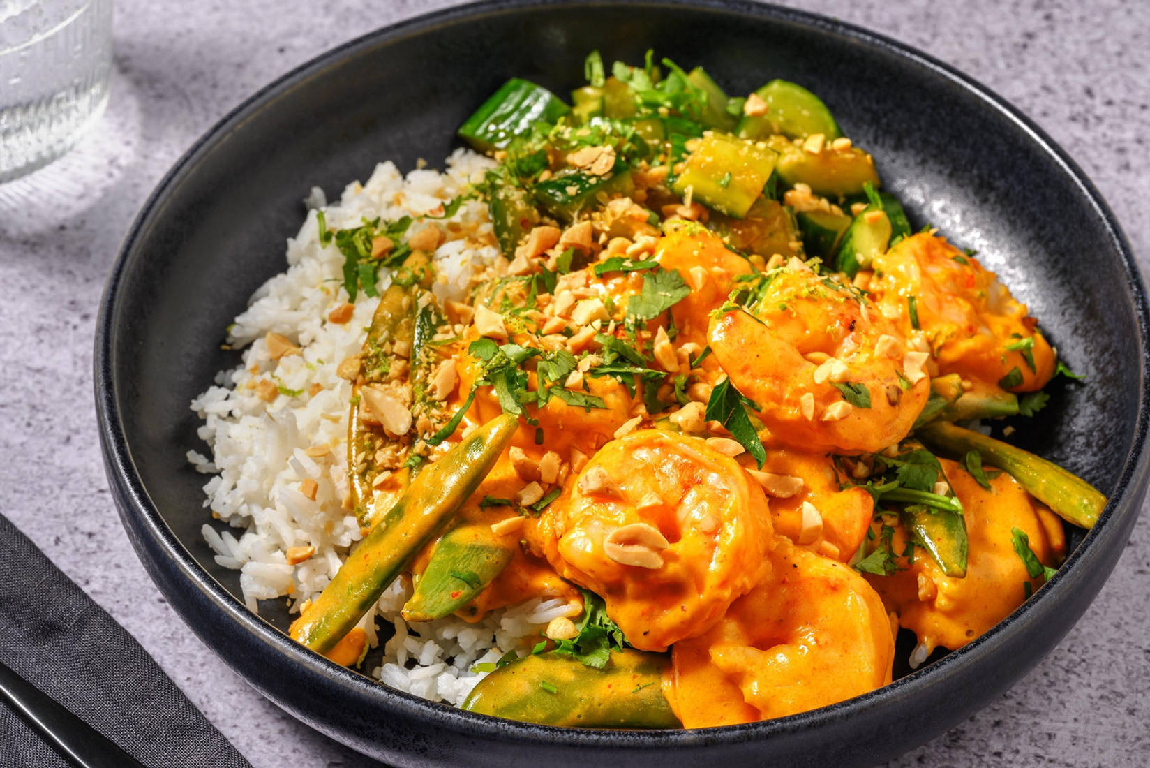 Ultimate Red Thai Style King Prawn Curry 