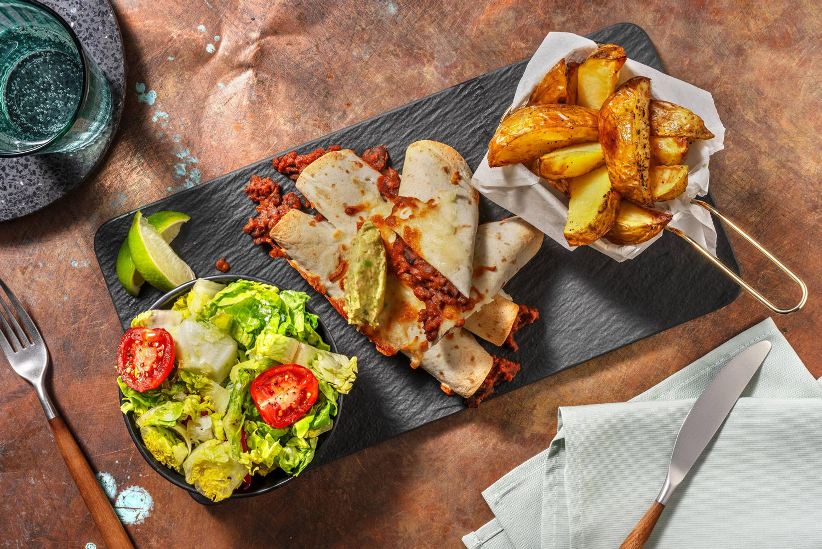 Black Bean Chipotle Enchiladas