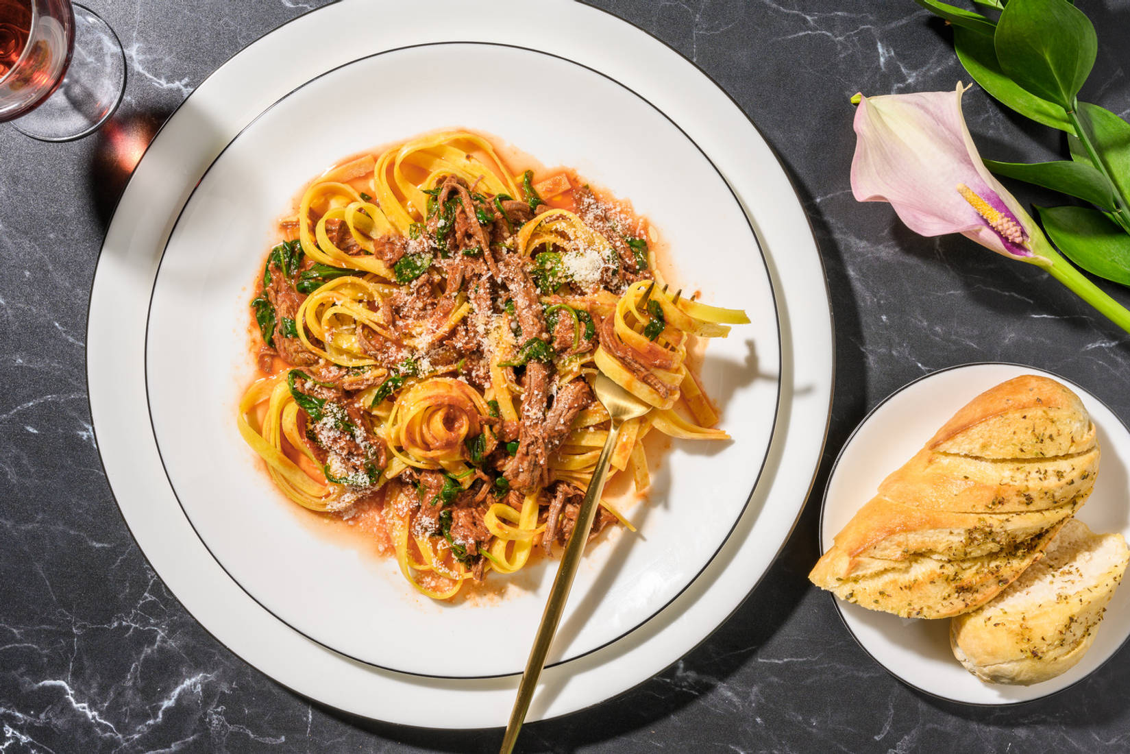 Easy Pulled Beef Ragu and Fresh Tagliatelle