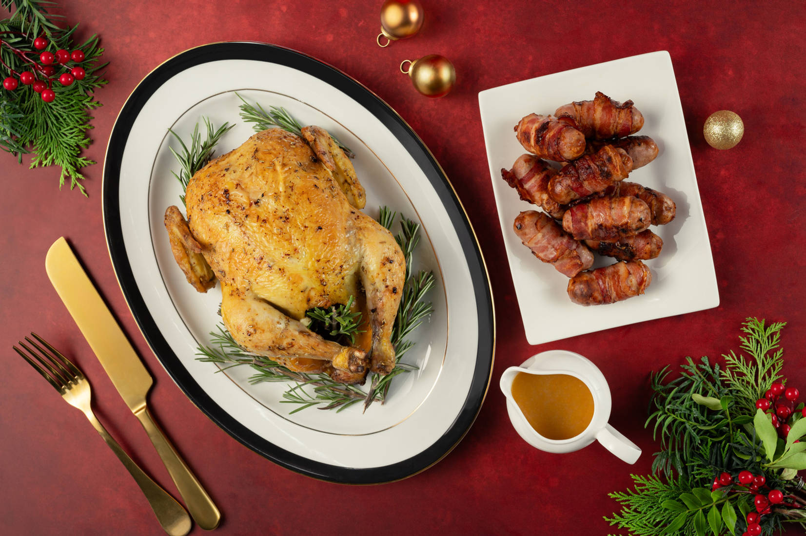 Festive Rosemary Roast Chicken