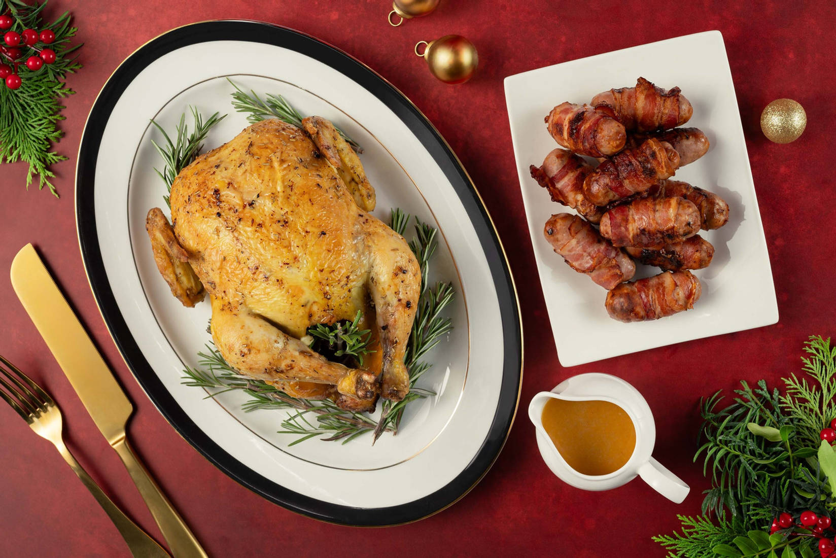 Festive Rosemary Roast Chicken