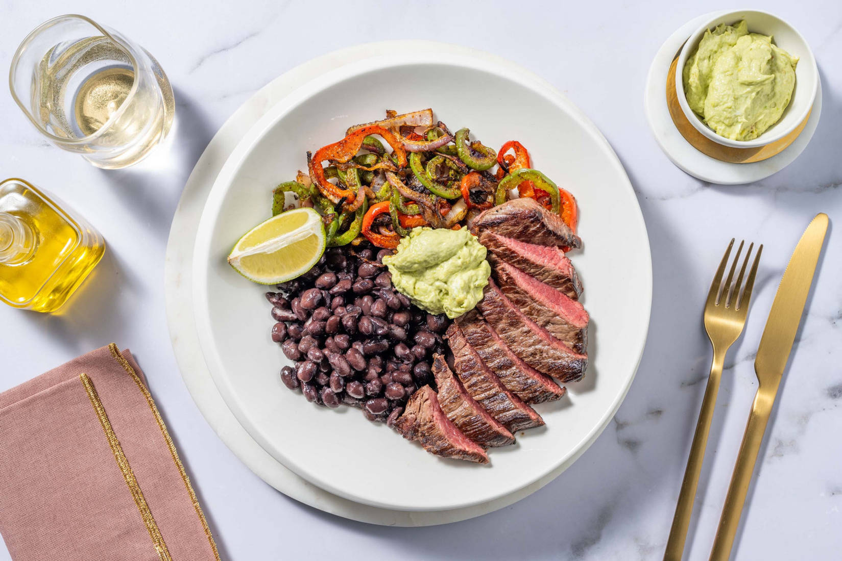 Tex-Mex Fajita-Pfanne mit Rinderhüftsteak