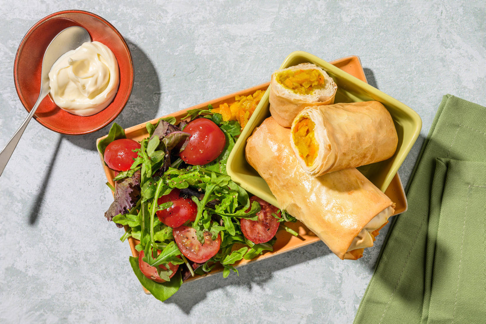 Cheat's Homemade Veggie Samosa Rolls