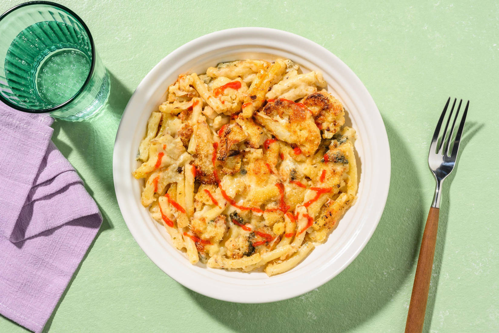 Blue Cheese Cauliflower Mac and Cheese