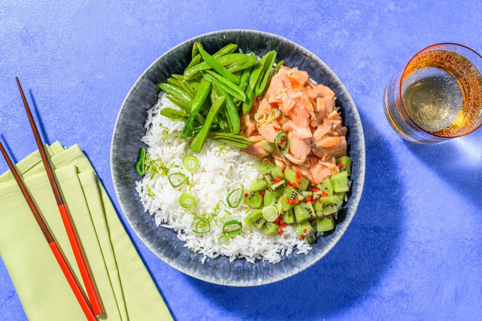 Teriyaki Salmon Poke Style Bowl