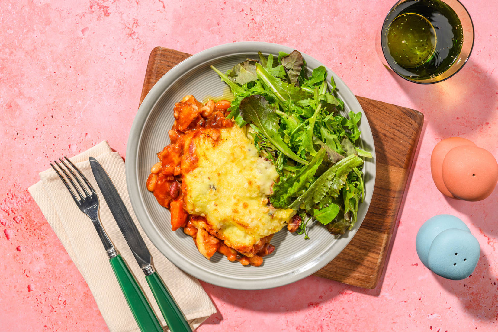 Smoky Cheesy Mixed Bean Pie