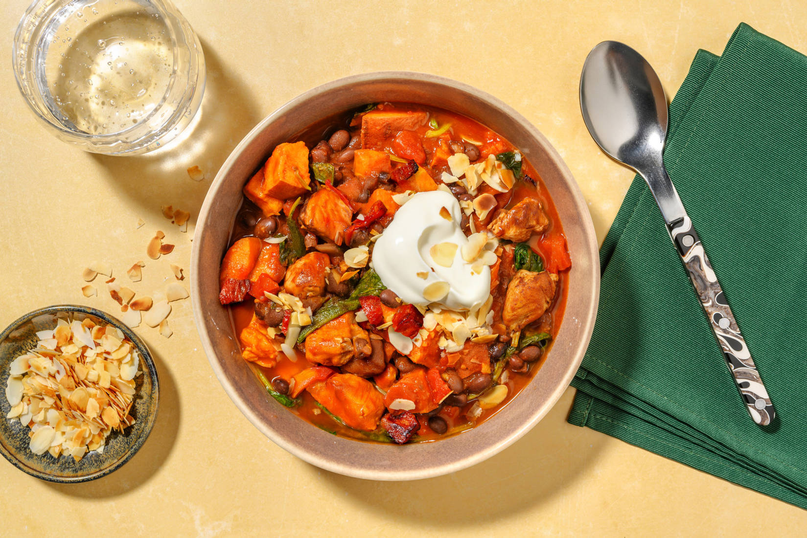 Warming Harissa, Chicken, Bean & Sweet Potato Bowl