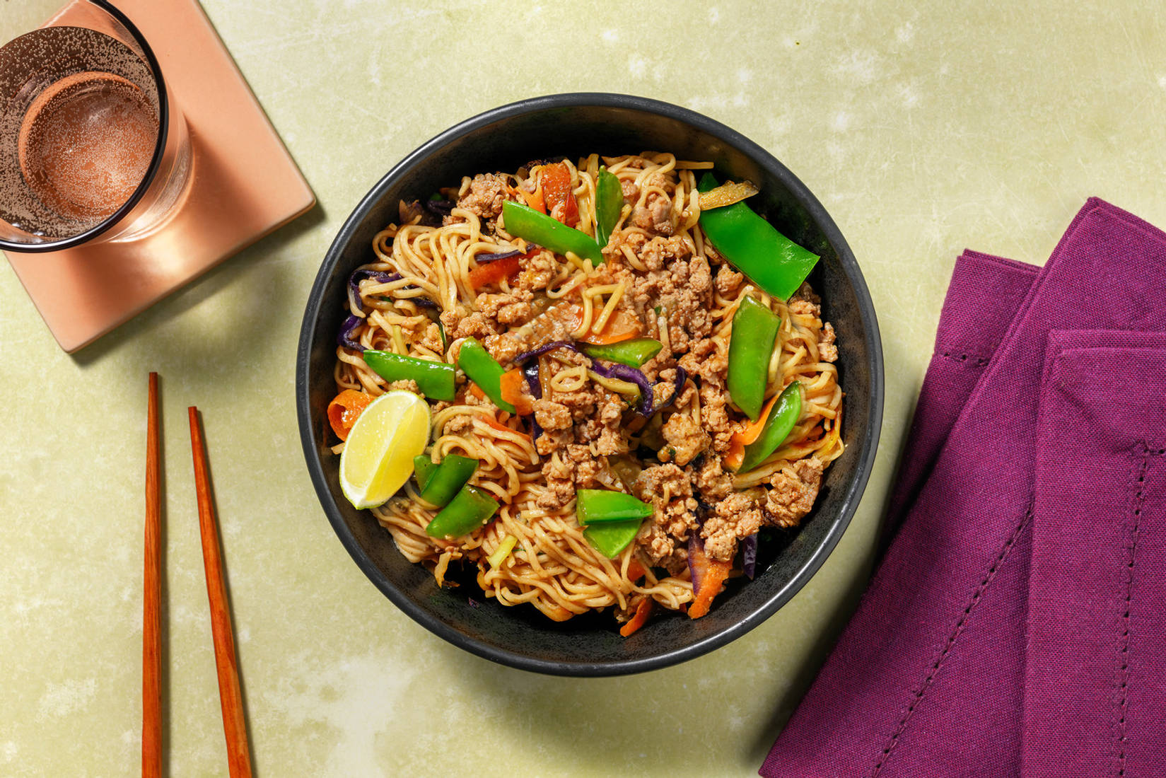 Super Quick Double Bulgogi Pork Noodles