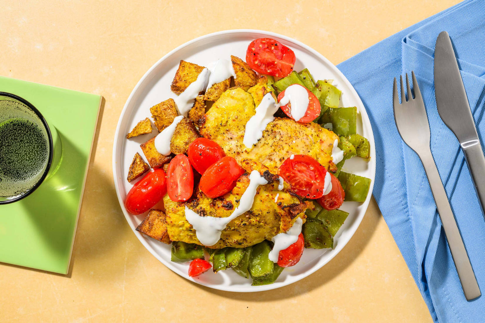 Tandoori Inspired Chicken and Potato Traybake