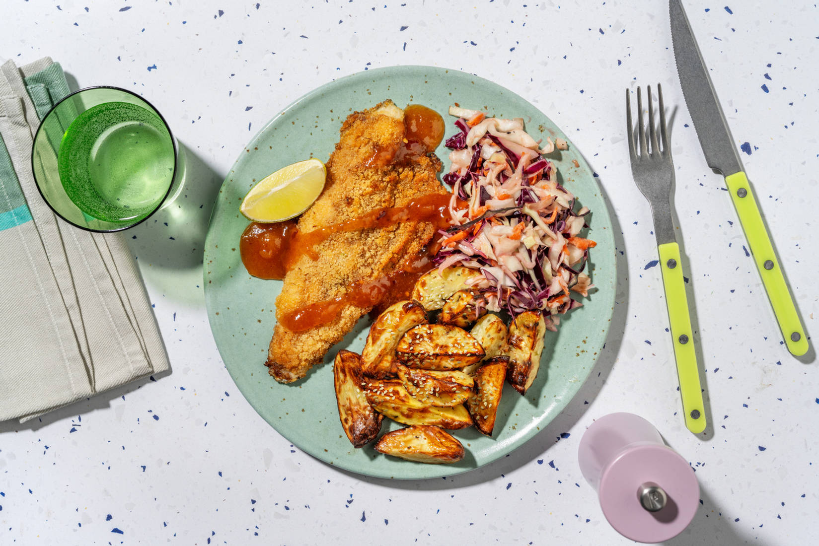 Caribbean Style Jerk Crusted Basa