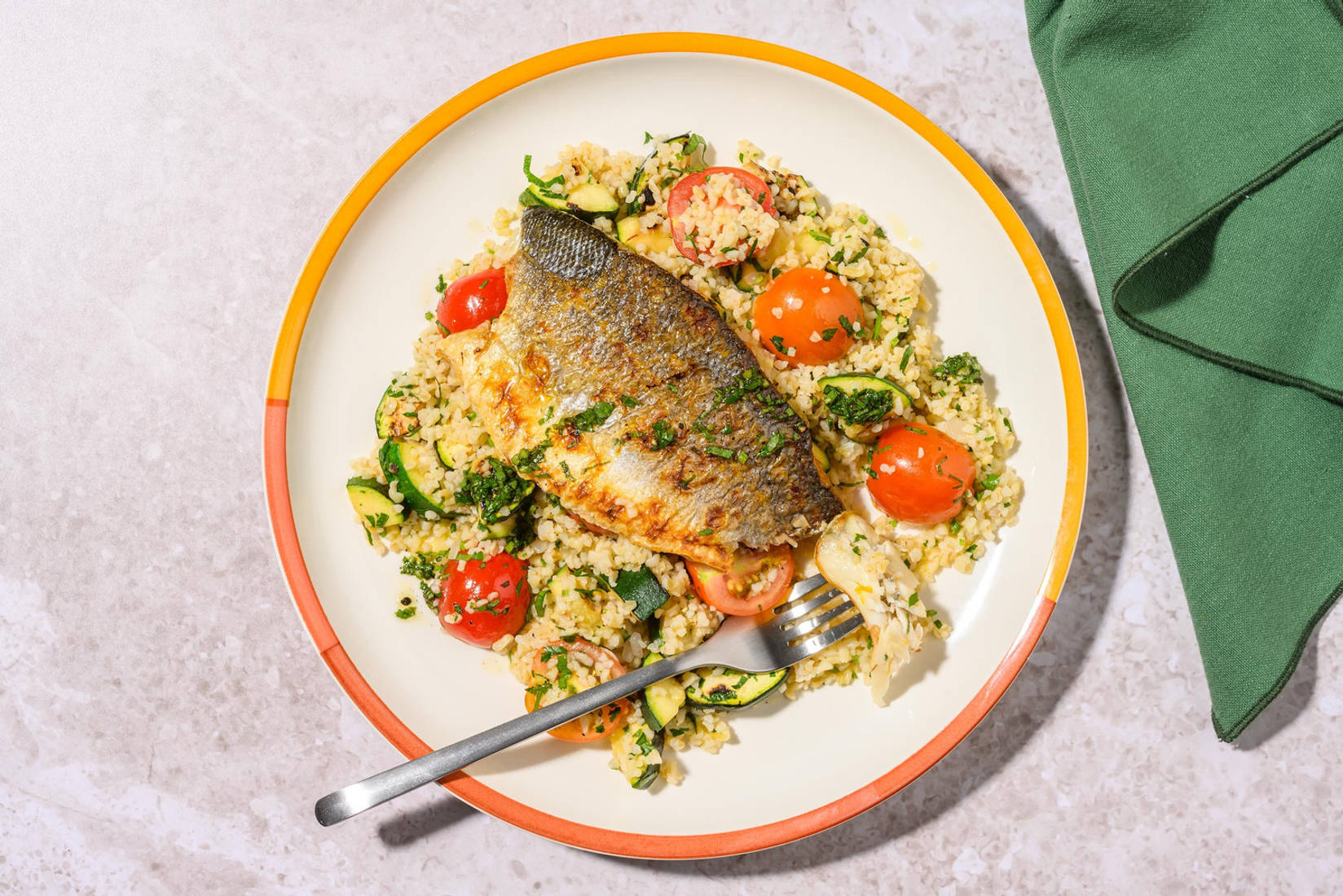 Lemon and Herb Sea Bass