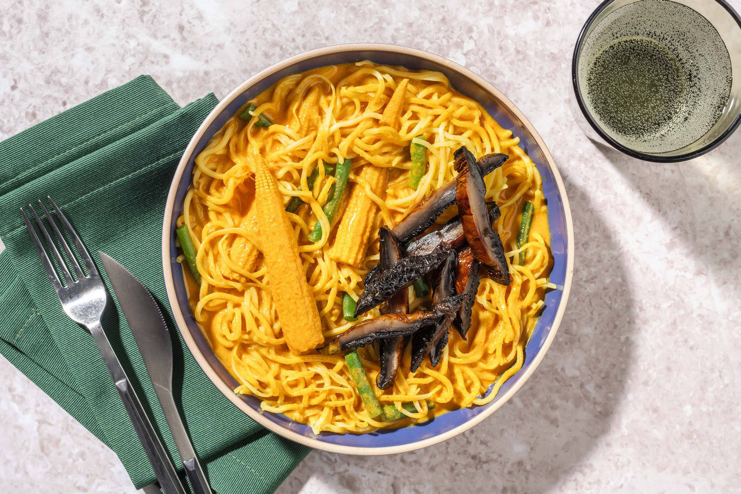 Veggie Red Thai Style Noodle Soup