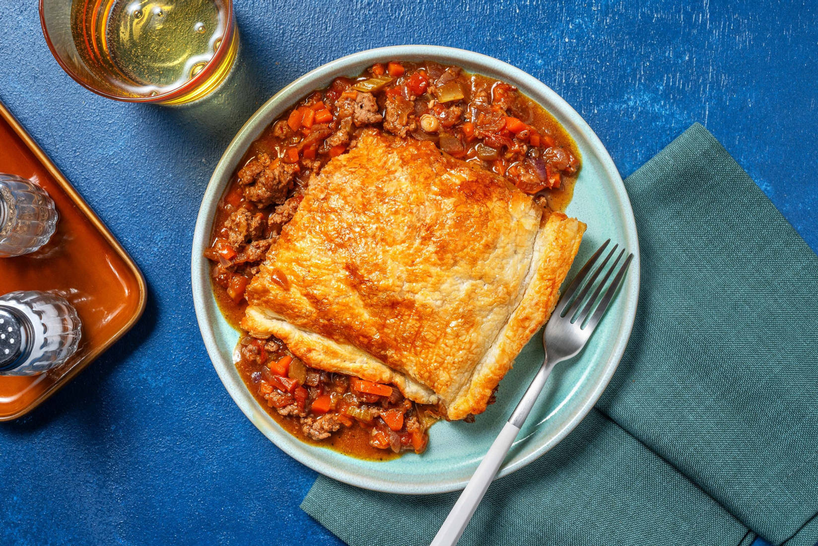 Tourte à la viande hachée aux épices BBQ