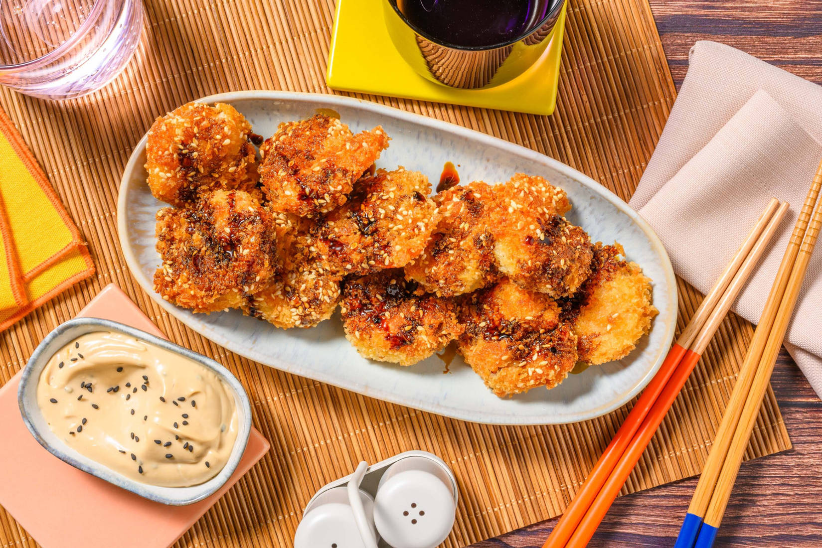 Japansk ”ebi fry” med sprøde rejer