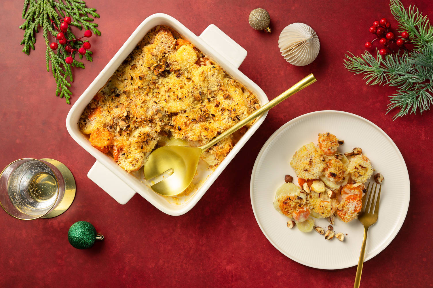 Festive Root Veg Gratin