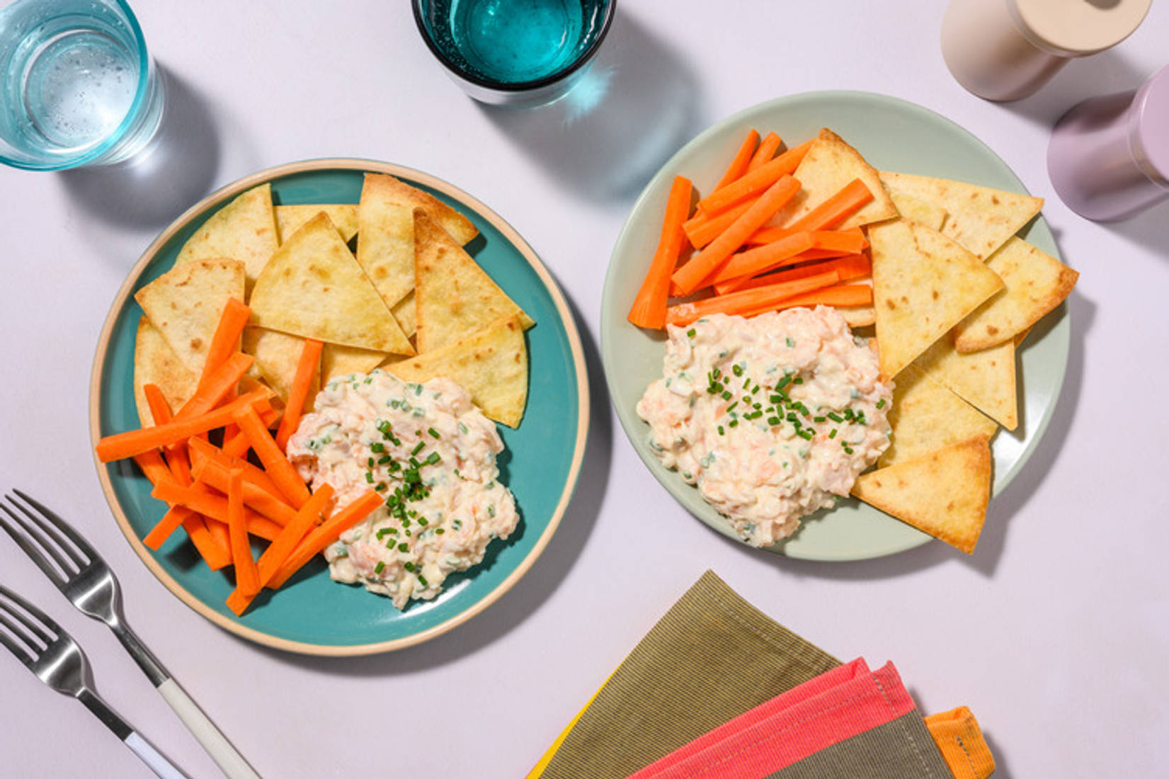 Smoked Salmon Spread and Tortilla Chips