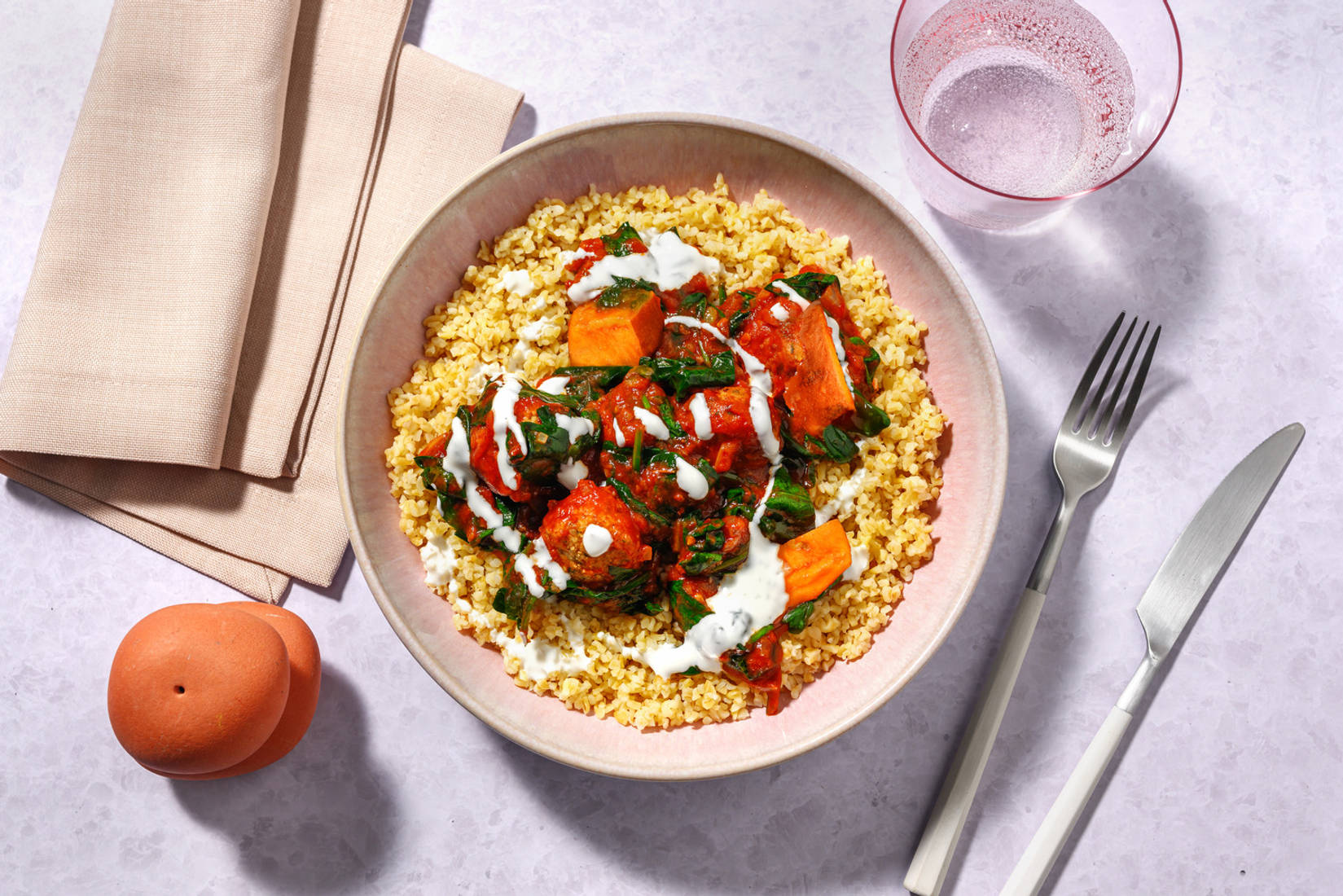 Falafels in Harissa Sauce