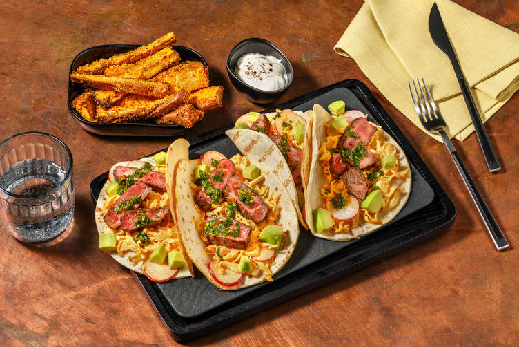 Bifftaco og chimichurri