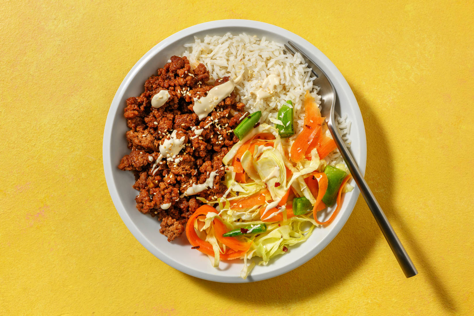 Snabblagad koreansk bulgogi på nötfärs