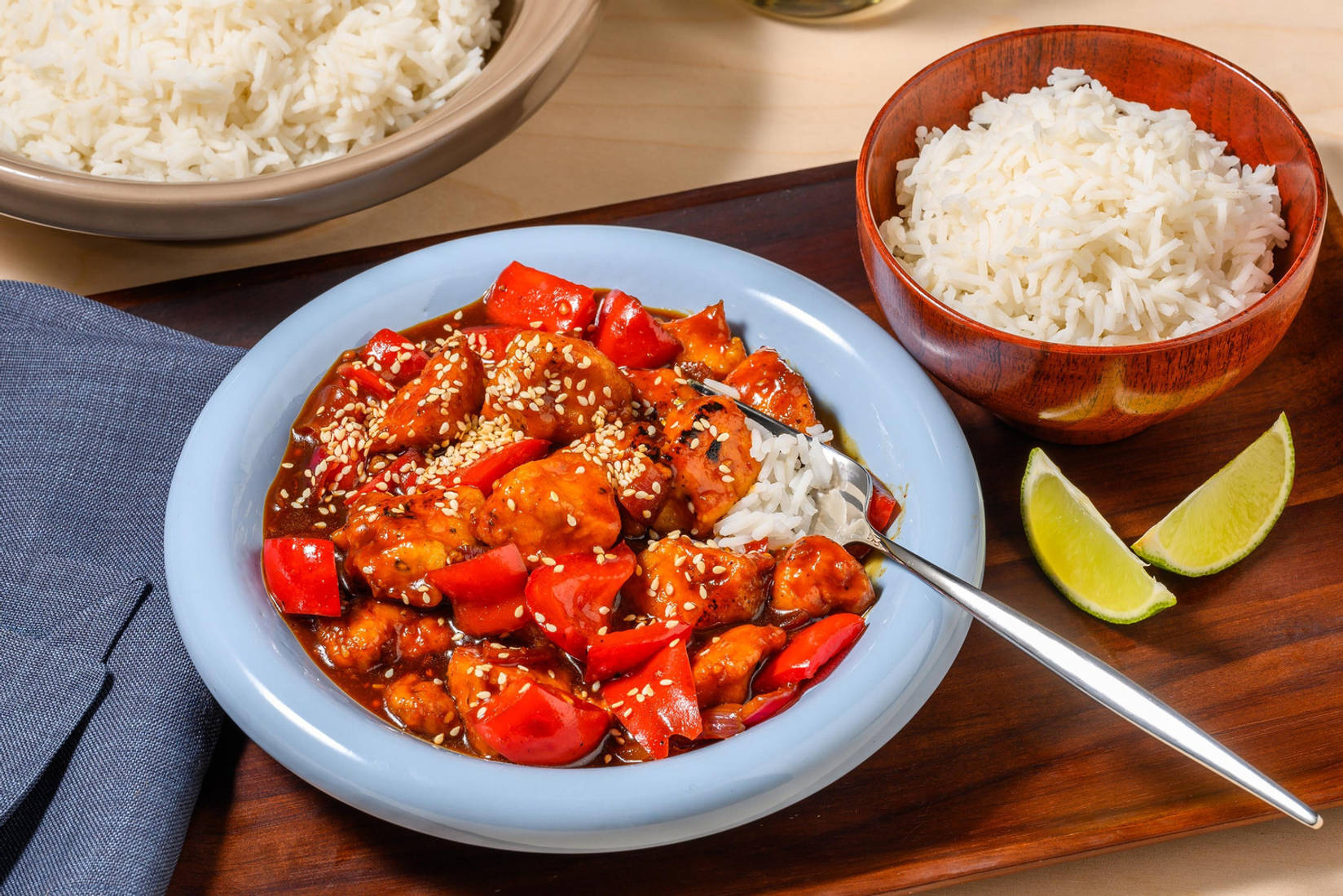 Sweet and Sticky Korean Style Chicken Stir-Fry