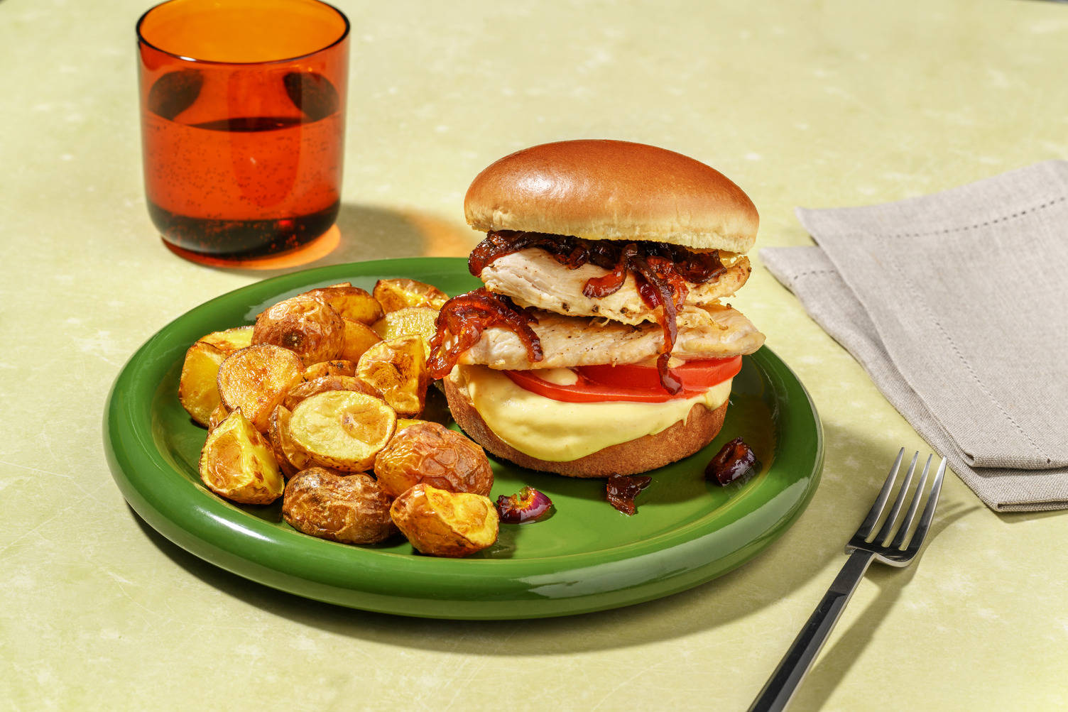 Honey Mustard Chicken Burger