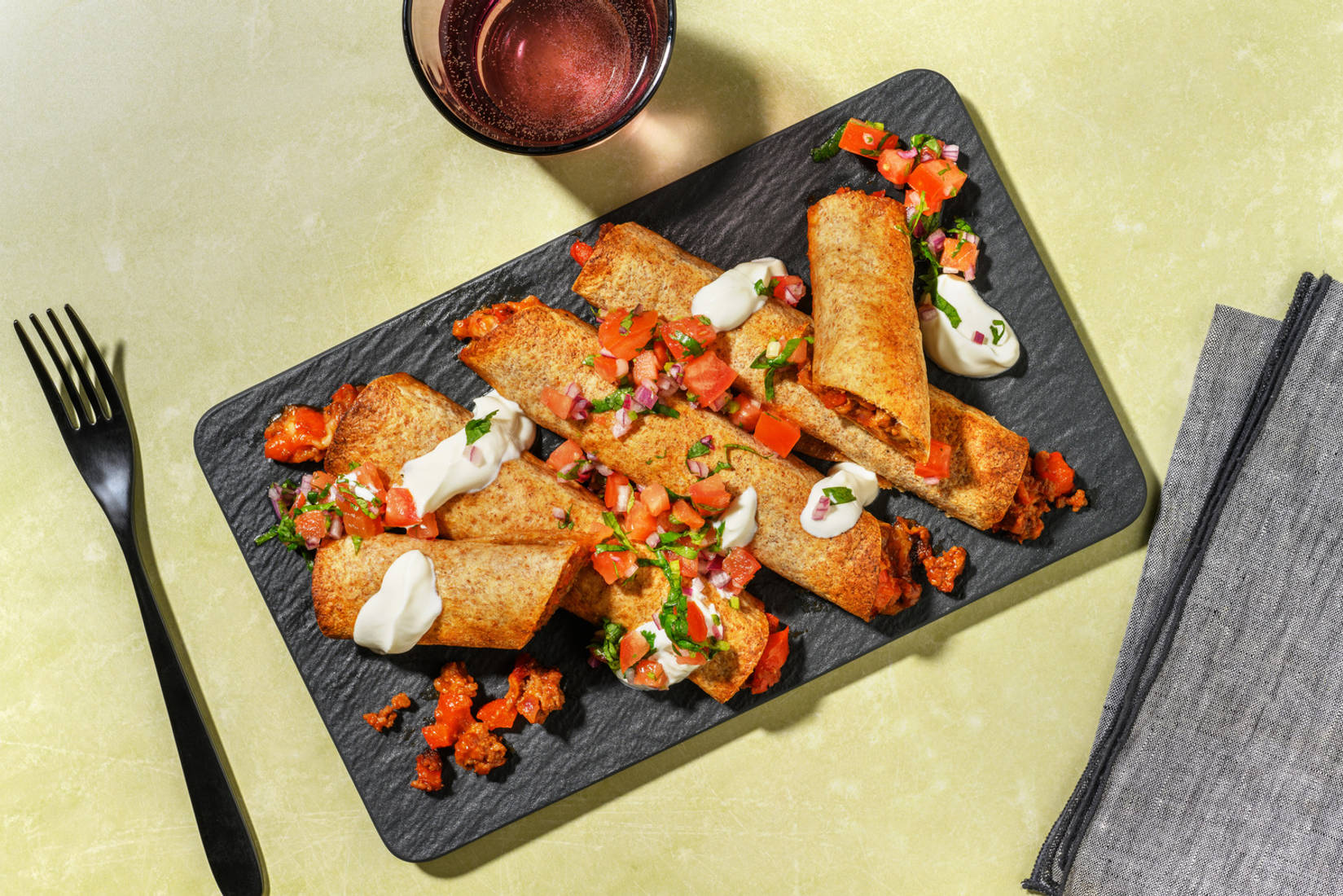 Cheesy taquito's met rundergehakt