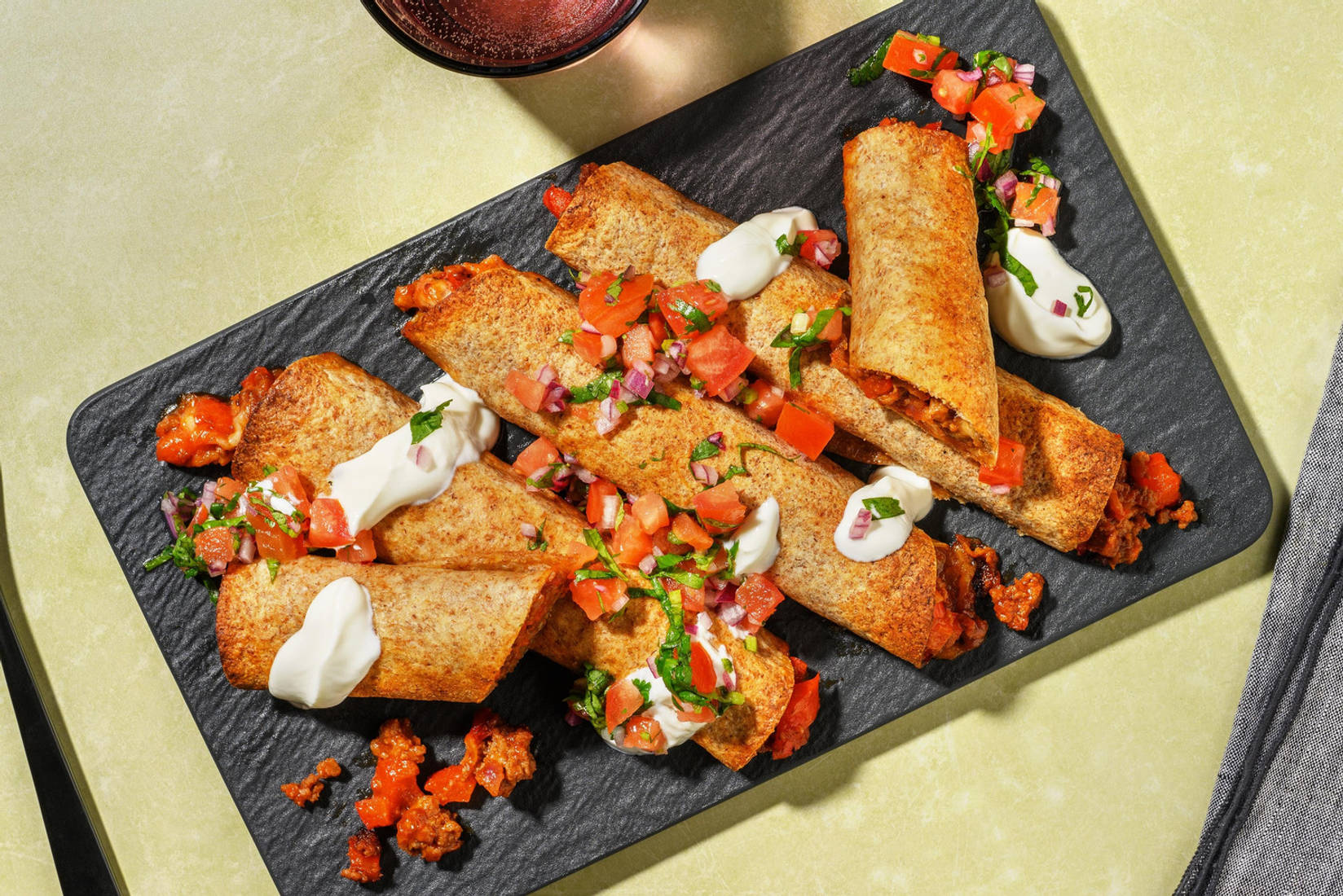Cheesy taquito's met rundergehakt