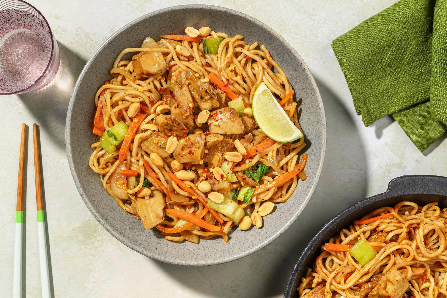 Teriyaki-stekte vegetarstrimler