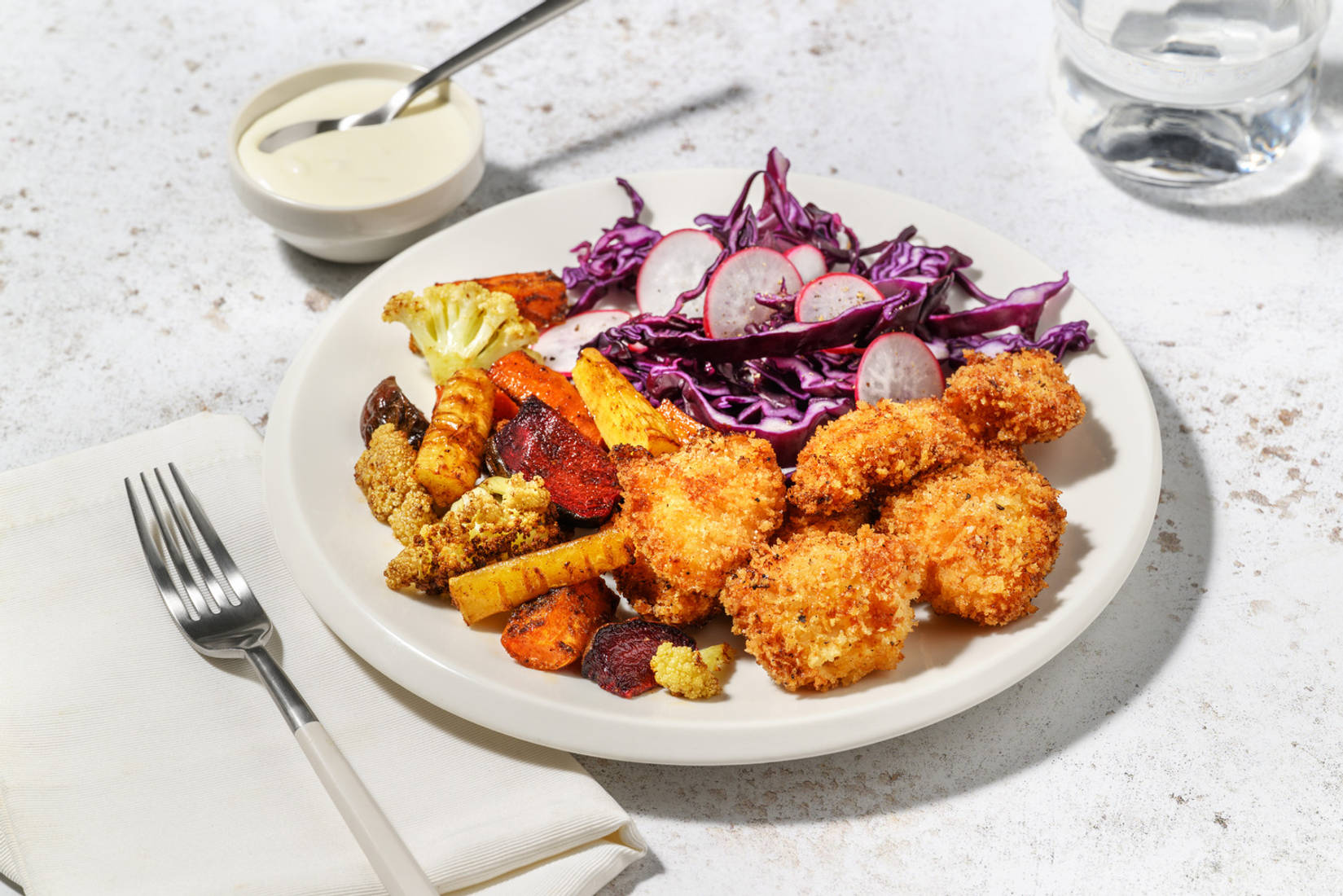 Pankopanerad BBQ-kyckling