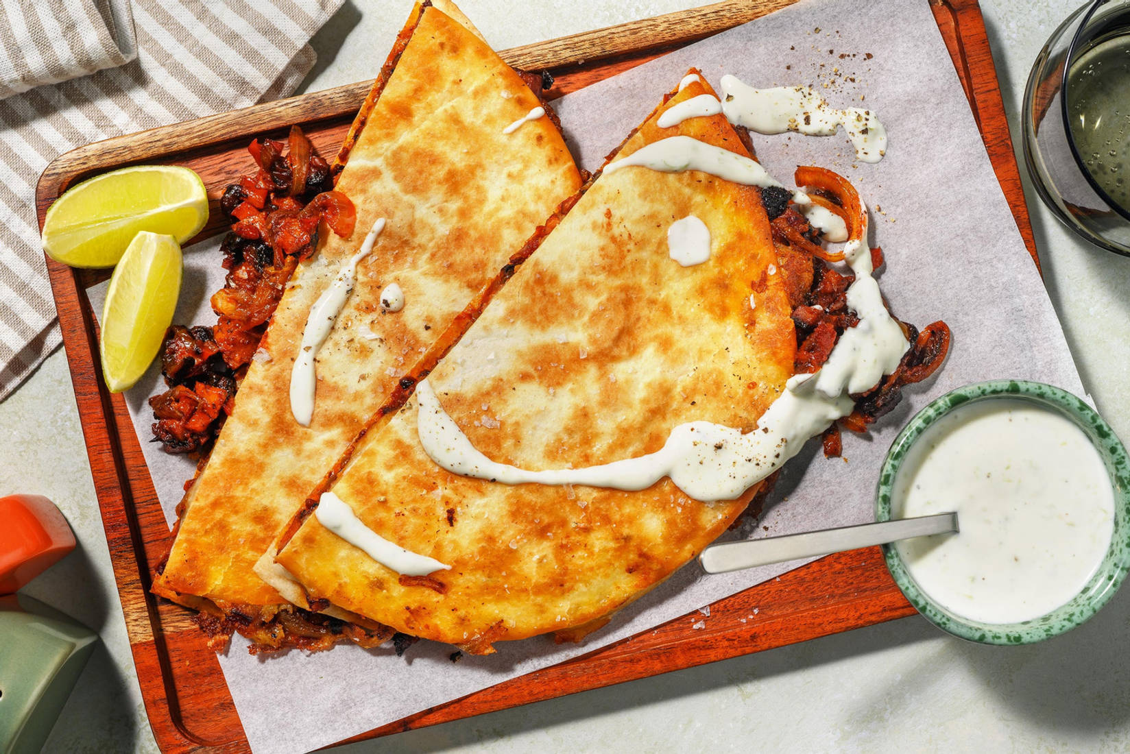 Quesadilla con Chorizo