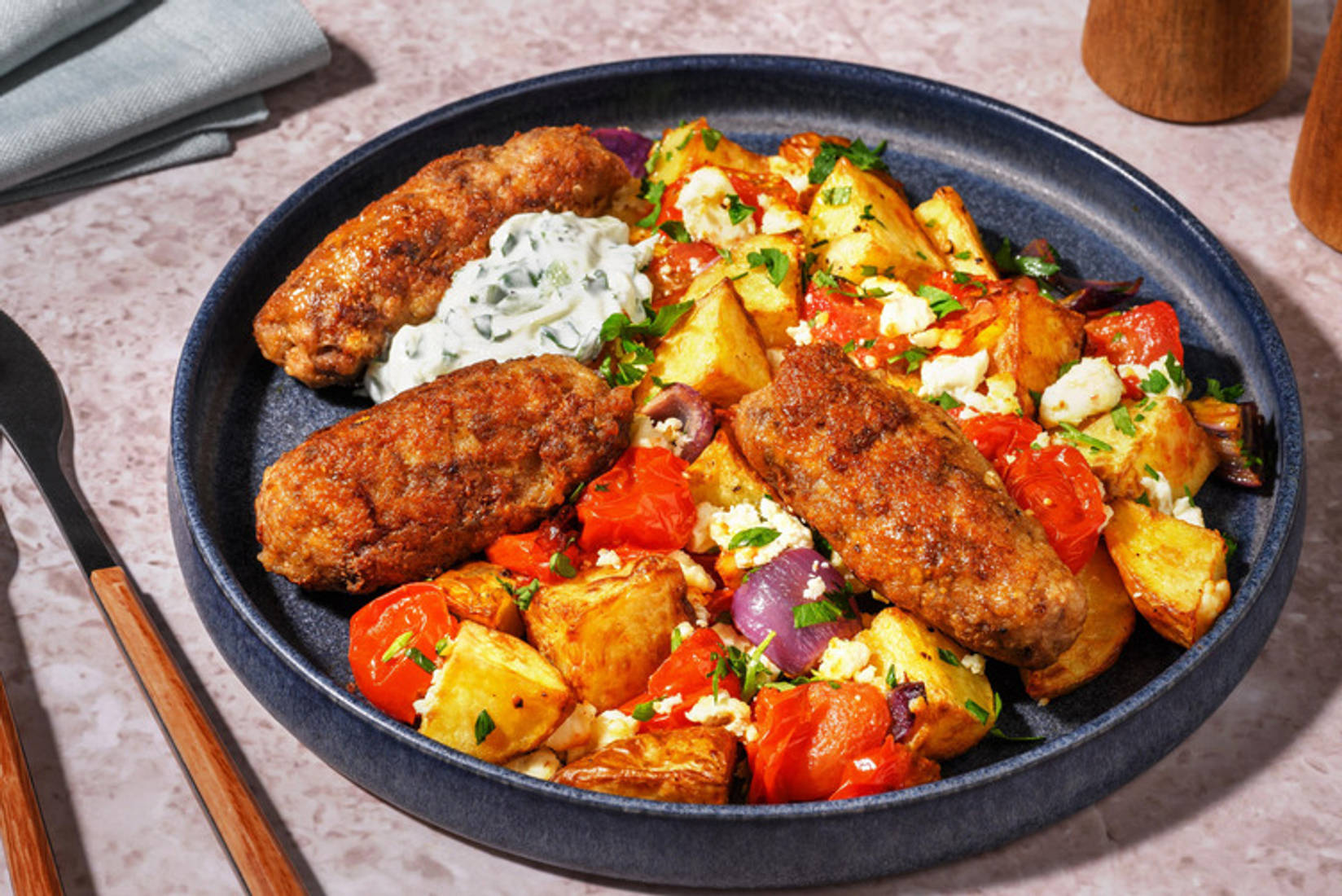 Grekiska blandfärskoftas